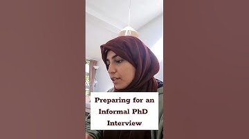 What happens in an informal PhD interview #phdapplication #mockinterview