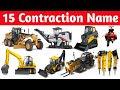 Learn Construction Truck Names in English | Vehicles for Toddlers &amp; Preschool Kids      