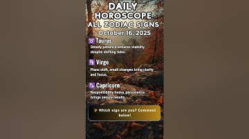 Daily Horoscope • October 16, 2025 ✦ Shifts Ahead 🌬️
