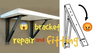 How to Install Wall Mount Floating Shelves/Folding Shelf bracket Kaise Lagaye@Mycitycarpenter