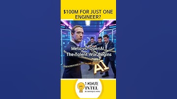 $100M for One Engineer? | Meta vs. OpenAI: Talent War Begins #Meta #OpenAI #Zuckerberg
