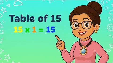 Table of 15 | Learn 15 Times Table | Easy Multiplication for Kids 