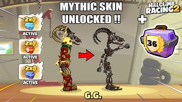 Hill Climb Racing 2 - NEW MYTHIC SKIN / Team Chest LvL 36 / Gatcha & Canyon Crew Up Event GamePlay