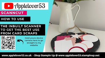ScanNCut - How To Use The Inbuilt Scanner and Card Scraps To Pre Cut Shapes