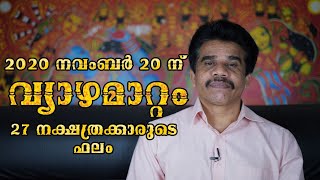 #PRANAVAM#kvsubhashthantri വ്യാഴമാറ്റം 2020 നവംബർ 20 ന് |ഈ നക്ഷത്രക്കാർക്ക് രാജയോഗം