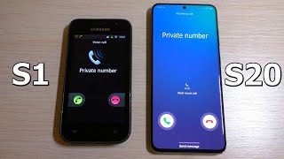 Samsung galaxy s sclcd gt-i9003 & s20 preset dialers, incoming call.
iphone 2g 11 call: https://www./watch?v=gwvj...