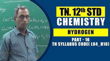 12th Chemistry  | d - BLOCK ELEMENTS  - Part -  16 |  TN Syllabus Code( L04_H16)