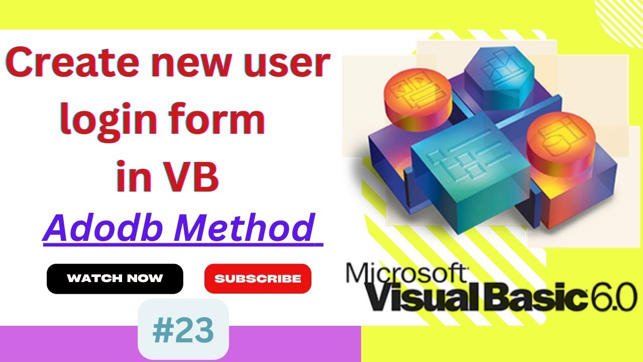 How to make new user form after login form in visual Basic || Visual ...