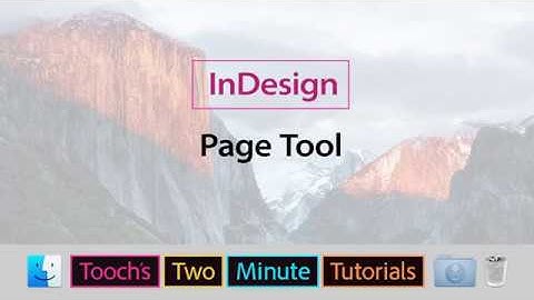 InDesign - Page Tool