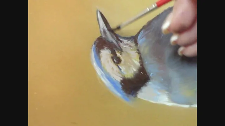 How to Paint a Realistic Blue Jay Bird in Oil by L...