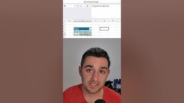 How to create a drop down in Microsoft Excel