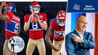 Michigan Alum Rich Eisen Weighs In on Those Very Familiar New York Giants Throwback Helmets Resimi