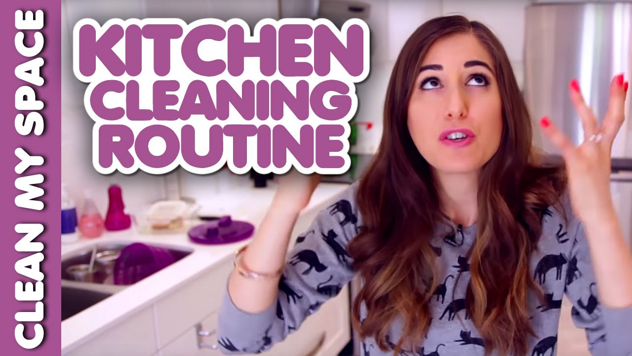 Daily Kitchen Cleaning Routine! (Clean My Space) YouTube