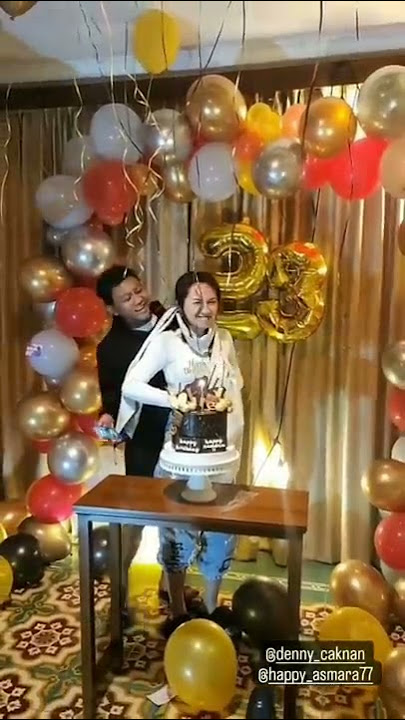 HAPPY ASMARA DAPAT KEJUTAN DENNY CAKNAN #happy_asmara77 #shorts #viral #tiktok #youtubeshorts #video