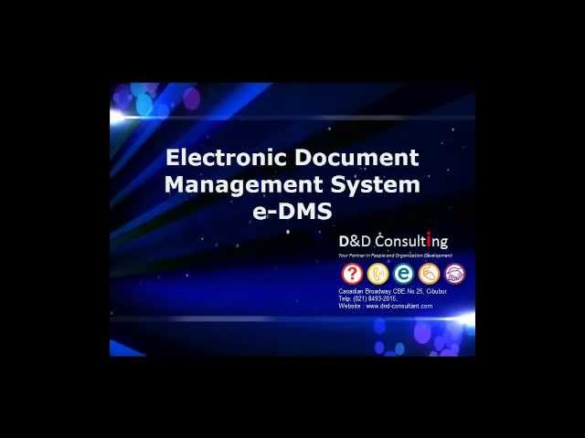 Electronic Document Management System (e-DMS)