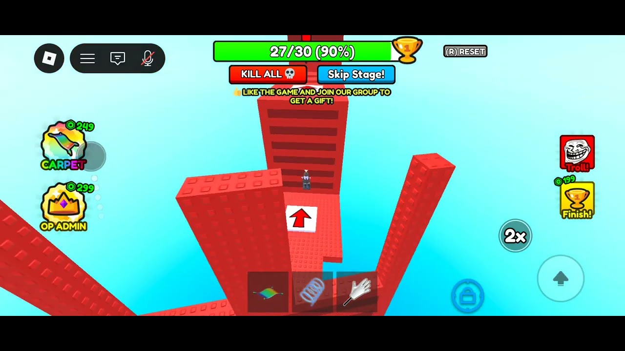 Wall hop-trolling this player