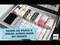 IDEIAS PARA ORGANIZAR OS PANOS DE PRATO E JOGOS AMERICANOS | Organize sem Frescuras!