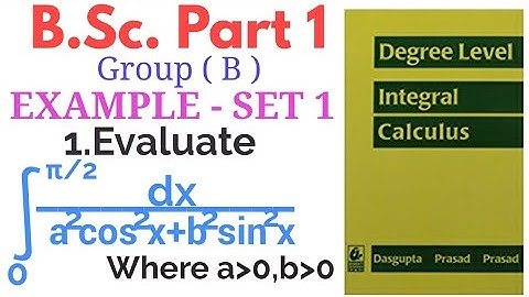 Integrate 0 to π/2 dx/a^2cos^2x + b^2sin^2x