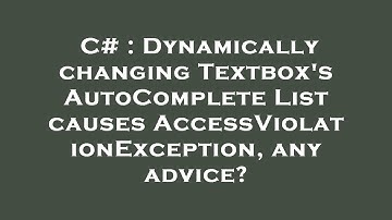 C# : Dynamically changing Textbox