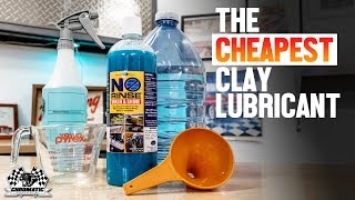 How To Make Your Own Clay Lubricant  Optimum No Rinse