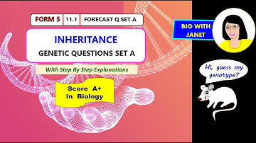Biology F5  KSSM Chapter 11 INHERITANCE QUESTIONS PART 3