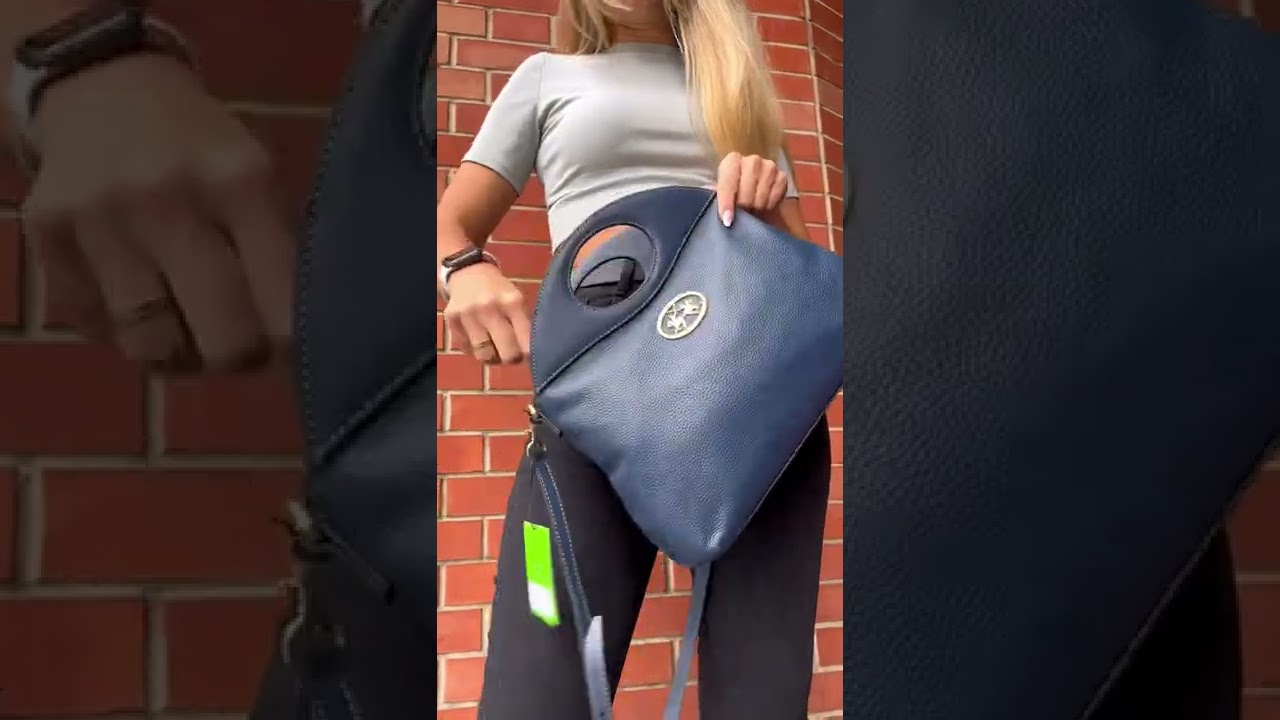 Сайт Robinzon-bags.ru Женская кожаная сумка La Martina ALMBA00643M BLUE Made in Italy