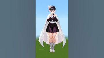 The Best Demon Slayer Female Character Pixel Art in Minecraft