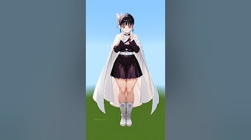 The Best Demon Slayer Female Character Pixel Art in Minecraft