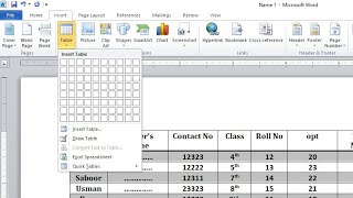 How to Insert a Table in Ms Word (Easy & Fast Guide) #InsertTableInWord