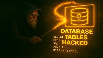 How to hack database tables using SQL injection??!