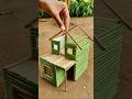 Nature ke beech ek bamboo mini house – handmade with love 💚" #minihouse #woodworking