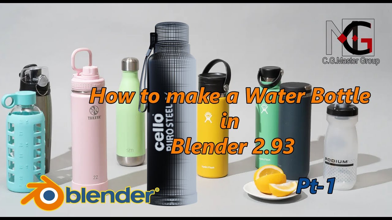 How To Make A Water Bottle In Blender 2.93 Pt -1 - YouTube