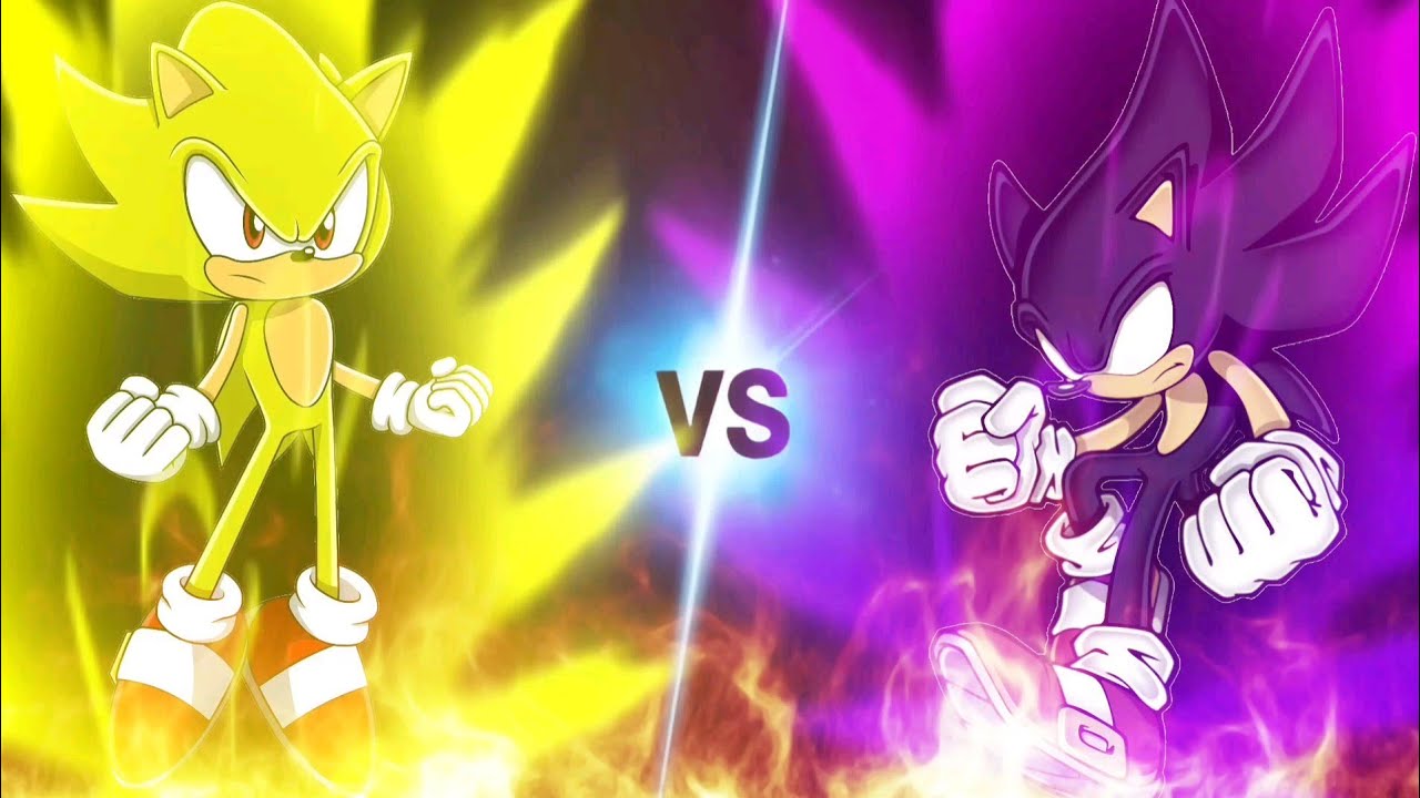 Super Sonic vs True Dark Sonic