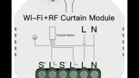 Tuya WiFi+RF433 Curtain Module Test Video