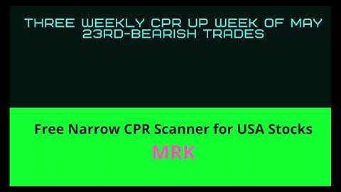 Weekly CPR for ShortTerm Swing Trading | Three UP CPR  and Developing CPR  May 22nd, 2022