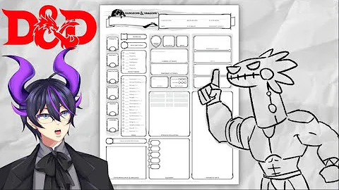 "A Crap Guide to D&D [5th Edition] - Character Sheet" | Kip Reacts to JoCat