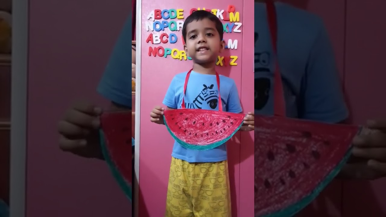 Short speech on watermelon by Nursery kid