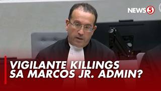 Kaufman, ipinresenta ang aniya'y patuloy na vigilante killings sa Marcos Jr. administration