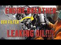 Engine breather leaking oil daf xf mx11 crank case ventilation filter replaced