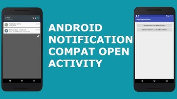 ANDROID NOTIFICATION COMPAT OPEN ACTIVITY