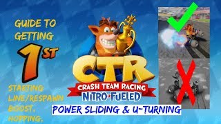 Crash Team Racing: Nitro Fueled Guide | U-turn, Power sliding, Starting/Respawn Boost, and Hopping