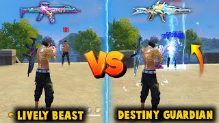 XM8 - LIVELY BEAST VS XM8 - DESTINY GUARDIAN DAMAGE ABILITY TEST | BEST XM8 SKIN - GARENA FREE FIRE