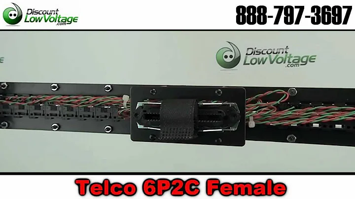 Cat 3 Telco Female Patch Panel 6P2C 24 port