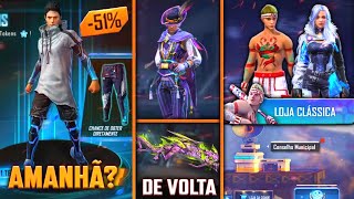 AMANHÃ? DESCONTO NOS ROYALES, SKINS GRÁTIS, DATA DO NOVO MAPA, EVENTO DE NATAL E MAIS - FREE FIRE