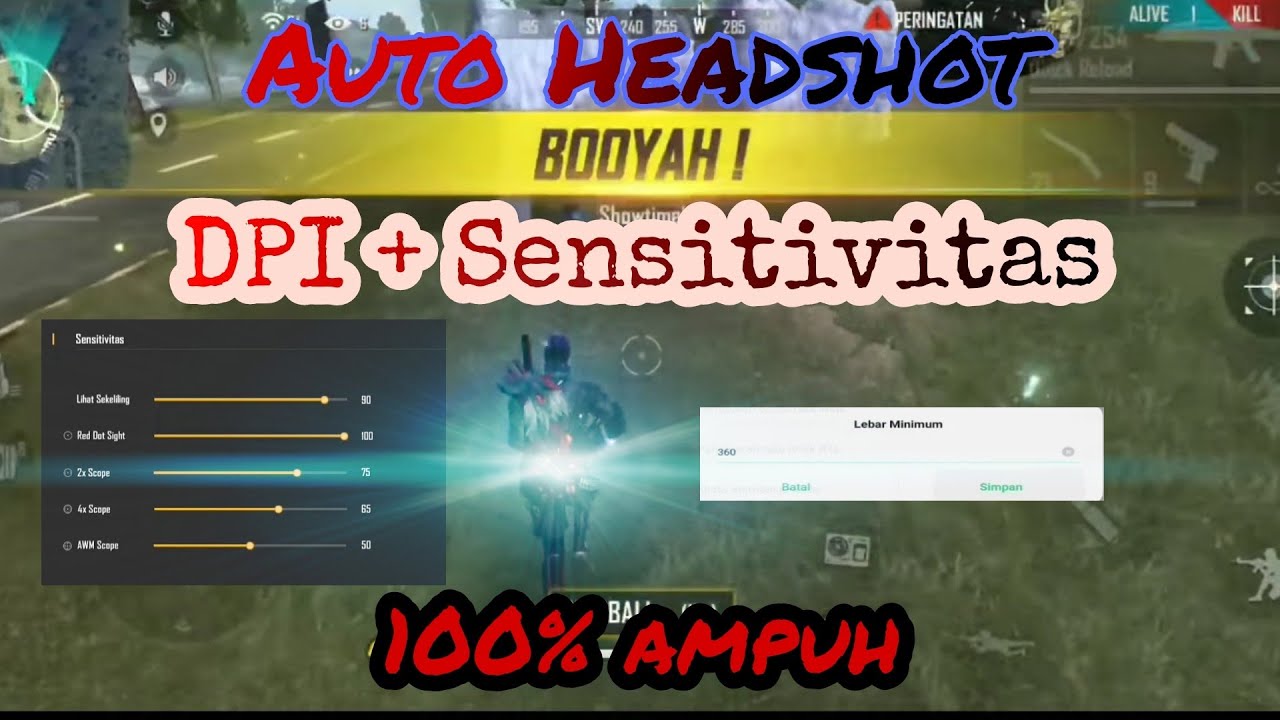 DPI FF Auto Headshot Jadi Pro Player Gameversicom