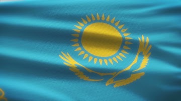 Kazakhstan Flag - Loopable Background Free Download