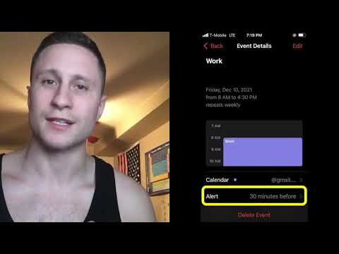 iOS Calendar Alert Default | Setting the default of your calendar app to a specific time