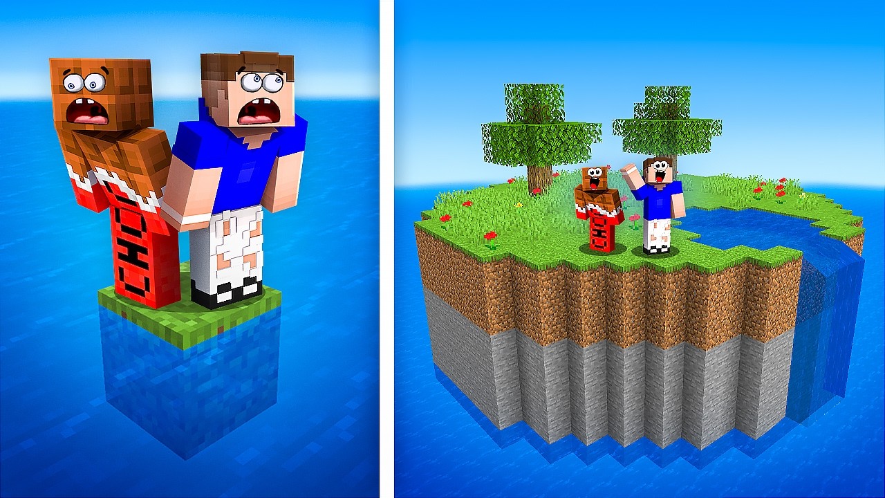 Как Построить ЛИЧНЫЙ ОСТРОВ и Остаться Там ЖИТЬ в Майнкрафт! Minecraft