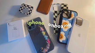 unboxing iphone 13 pro max (graphite) + cute  accessories 🍎🧸