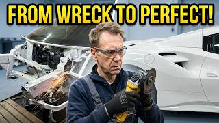 Destroyed Ferrari 488 Rebuilt To Perfection